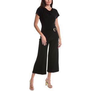 Joseph Ribkoff Womens Draped Waist Jumpsuit, Black